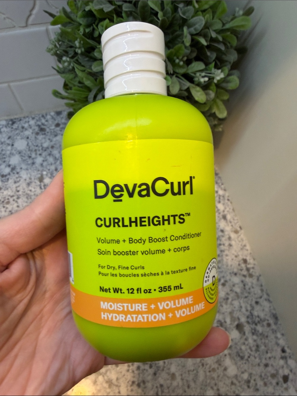 DevaCurl CurlHeights Volume + Body Boost Conditioner — -12 oz
